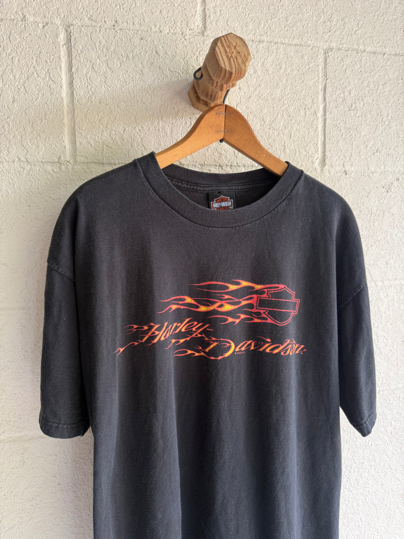 '90s Flame Harley Logo Tee