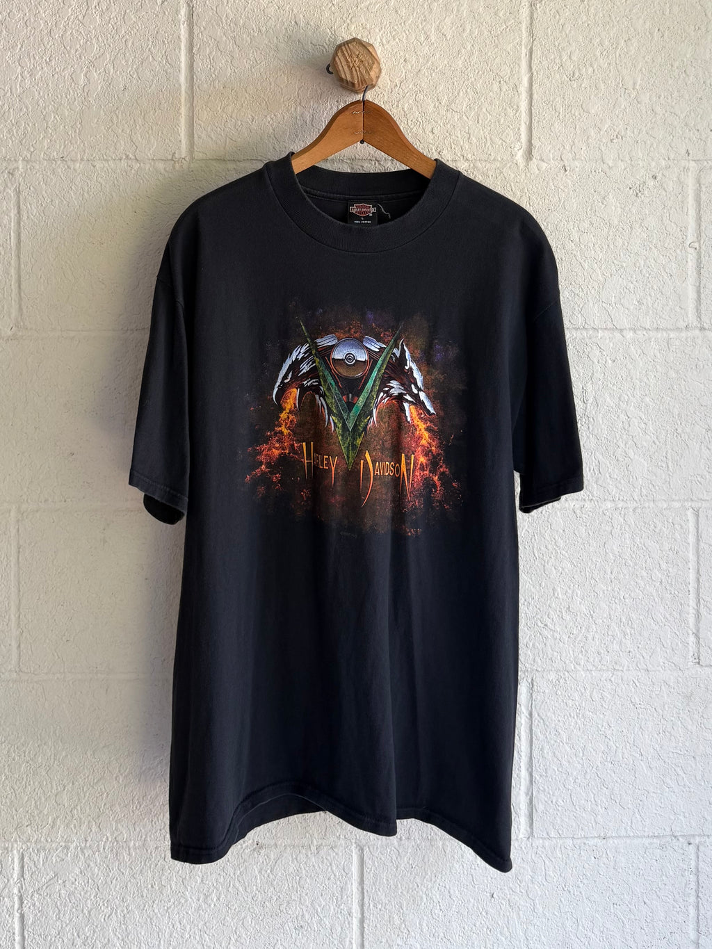 '90s Harley Wolf Engine Tee
