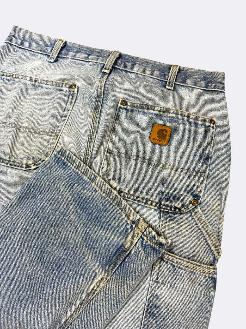 Faded Denim Carhartt Double Knees (33 x 34)
