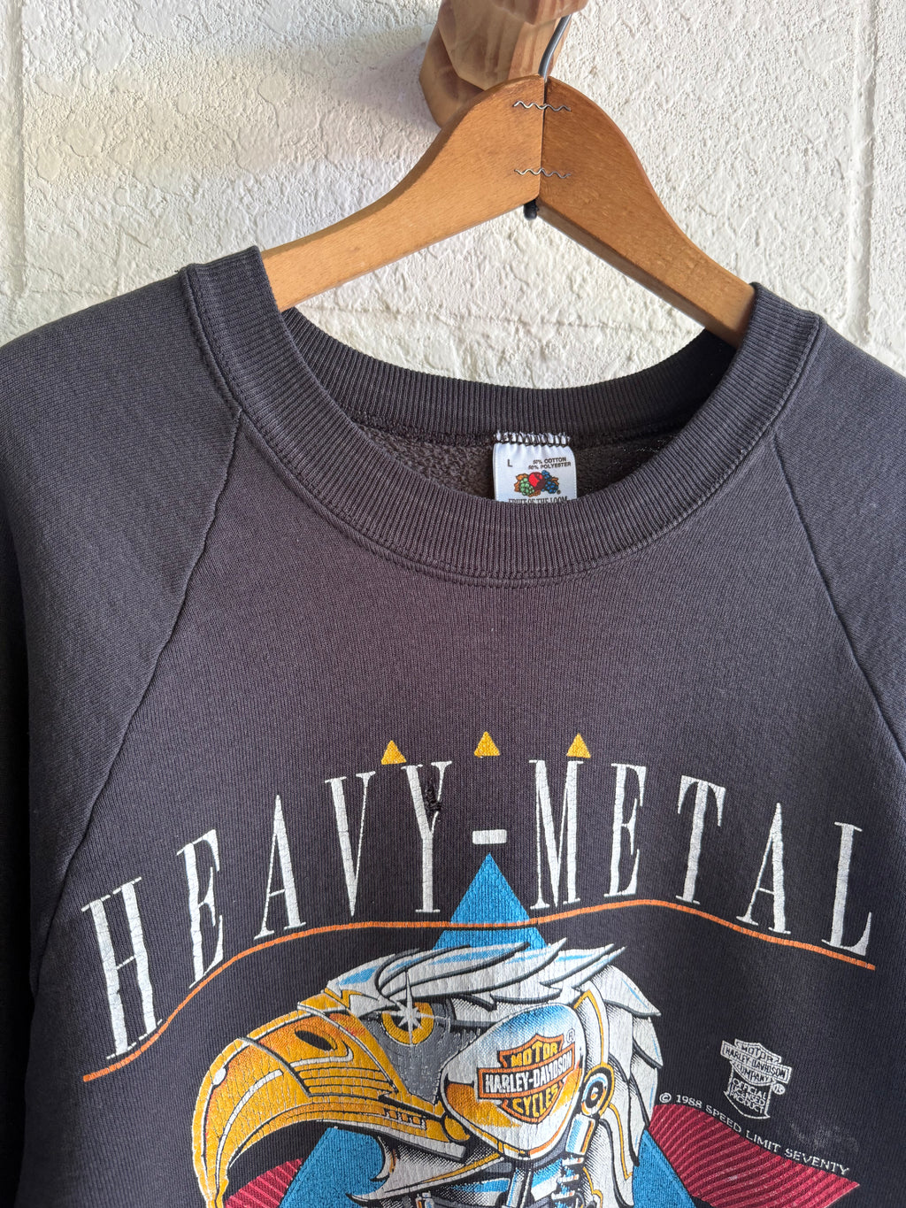 '90s Heavy Metal Harley Crewneck