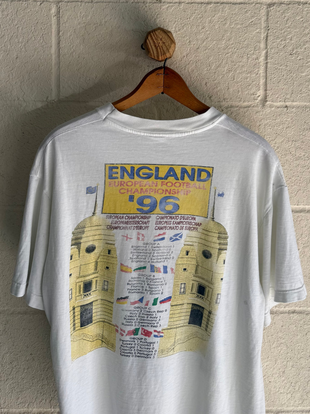 1996 France vs Czech European Football Championship Tee