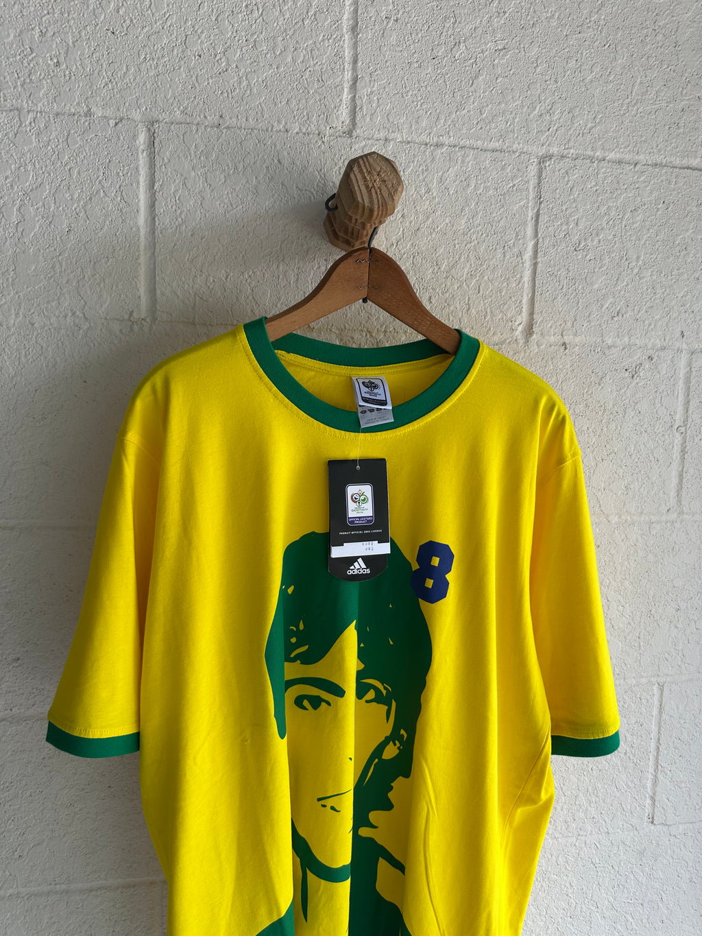 2006 World Cup Kaka Adidas Brazil Tee (New w/ Tags)