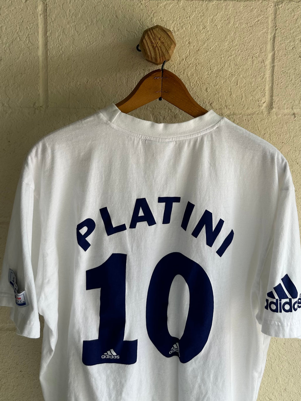 1998 France Coupe De Mundo Michael Platini Adidas Tee