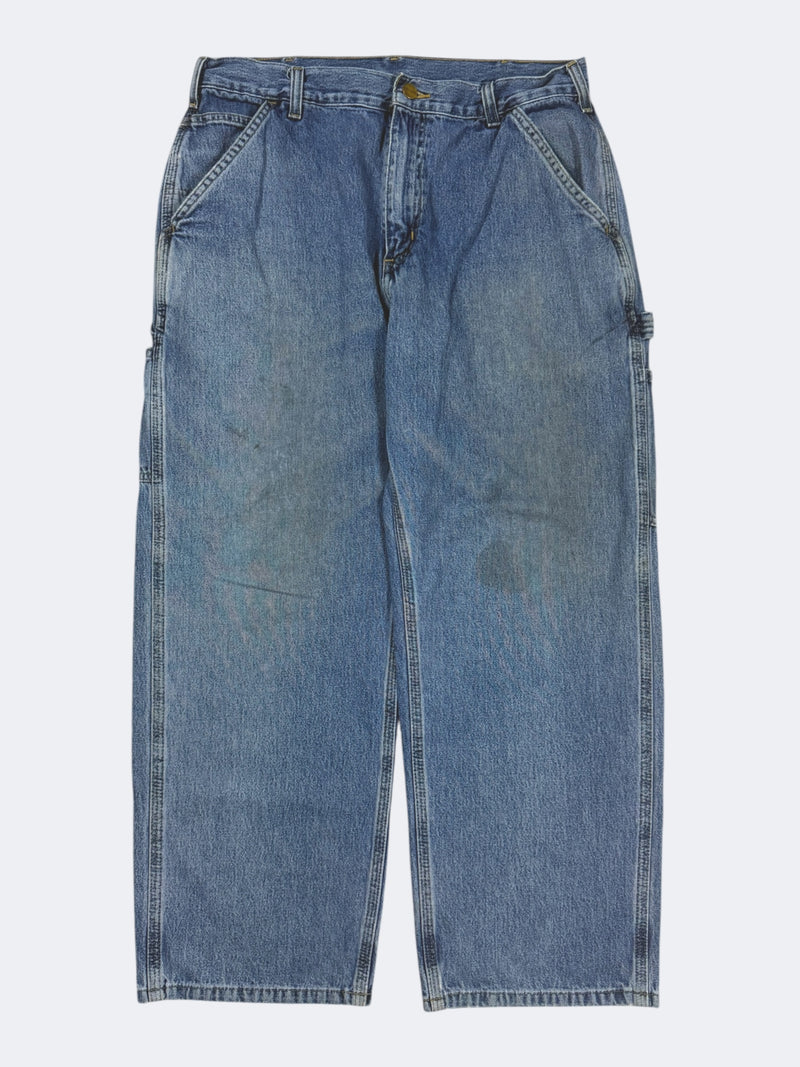 Faded Denim Lightweight Carhartt Pants (34 x 28)
