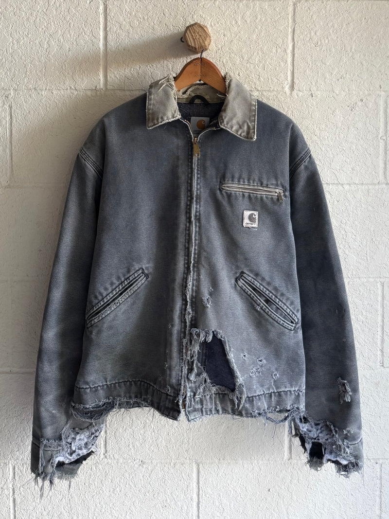 '90s Faded Stone Distressed Detroit Carhartt Jacket