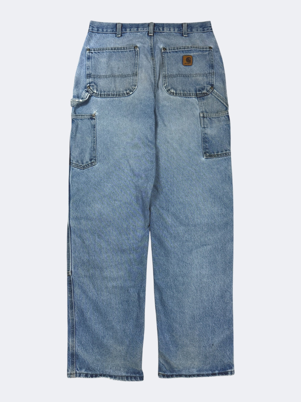 Faded Denim Carhartt Double Knees (33 x 34)