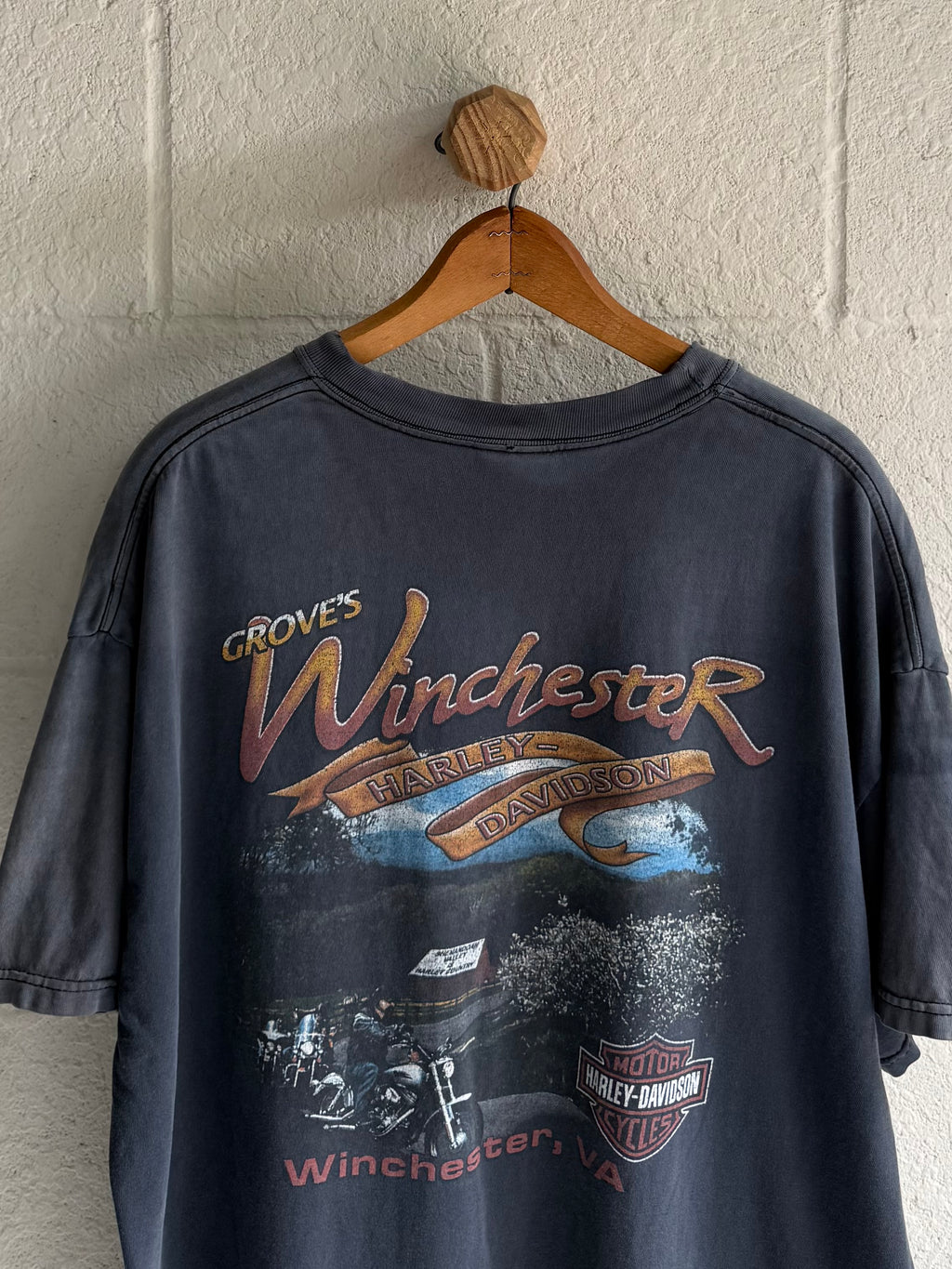 '90s Faded Harley Engine Tee