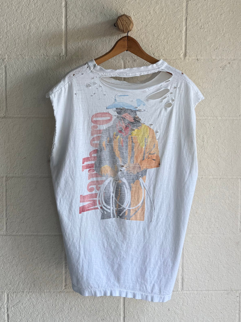 ‘90s Distressed Malboro Cut-Off