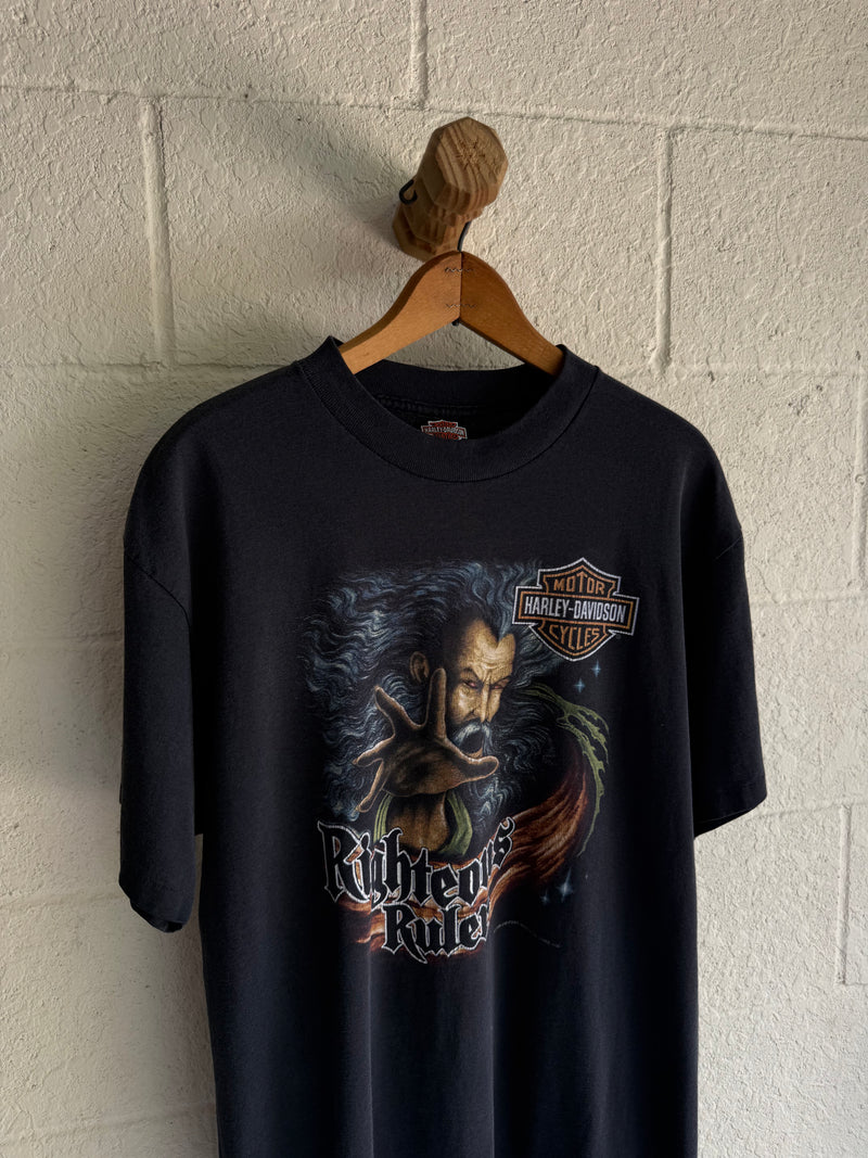 ‘90s 3D Emblem Wizard Harley Tee
