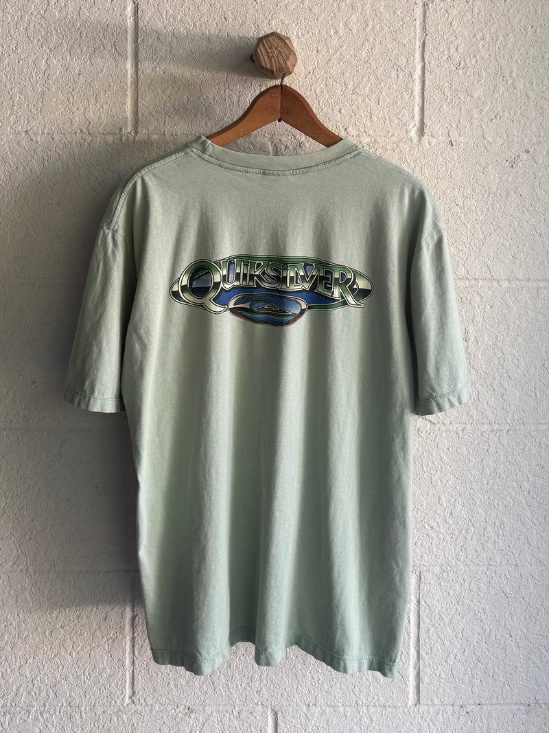 '90s Light Green Quiksilver Tee