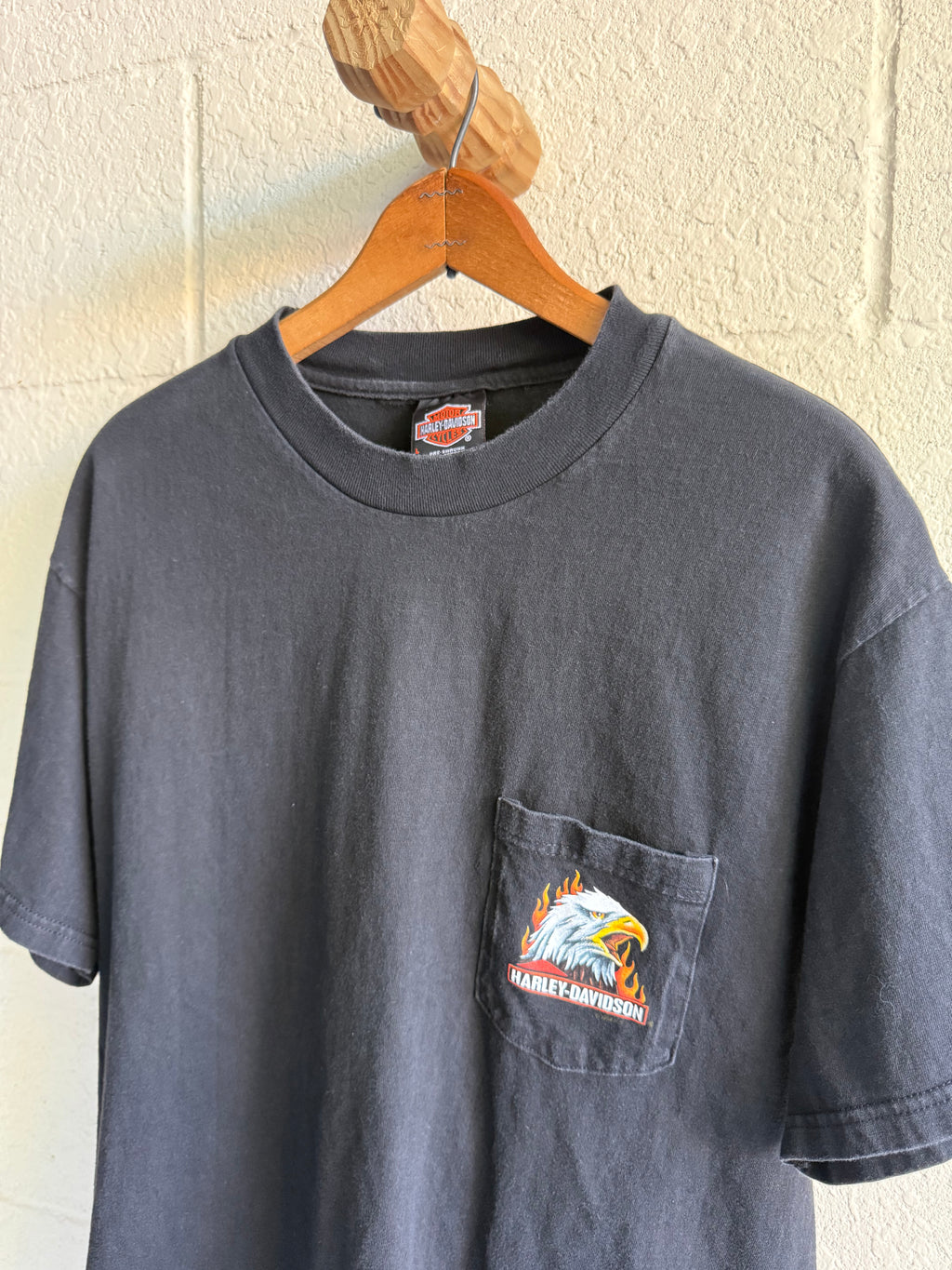 '90s Flame Eagle Pocket Tee