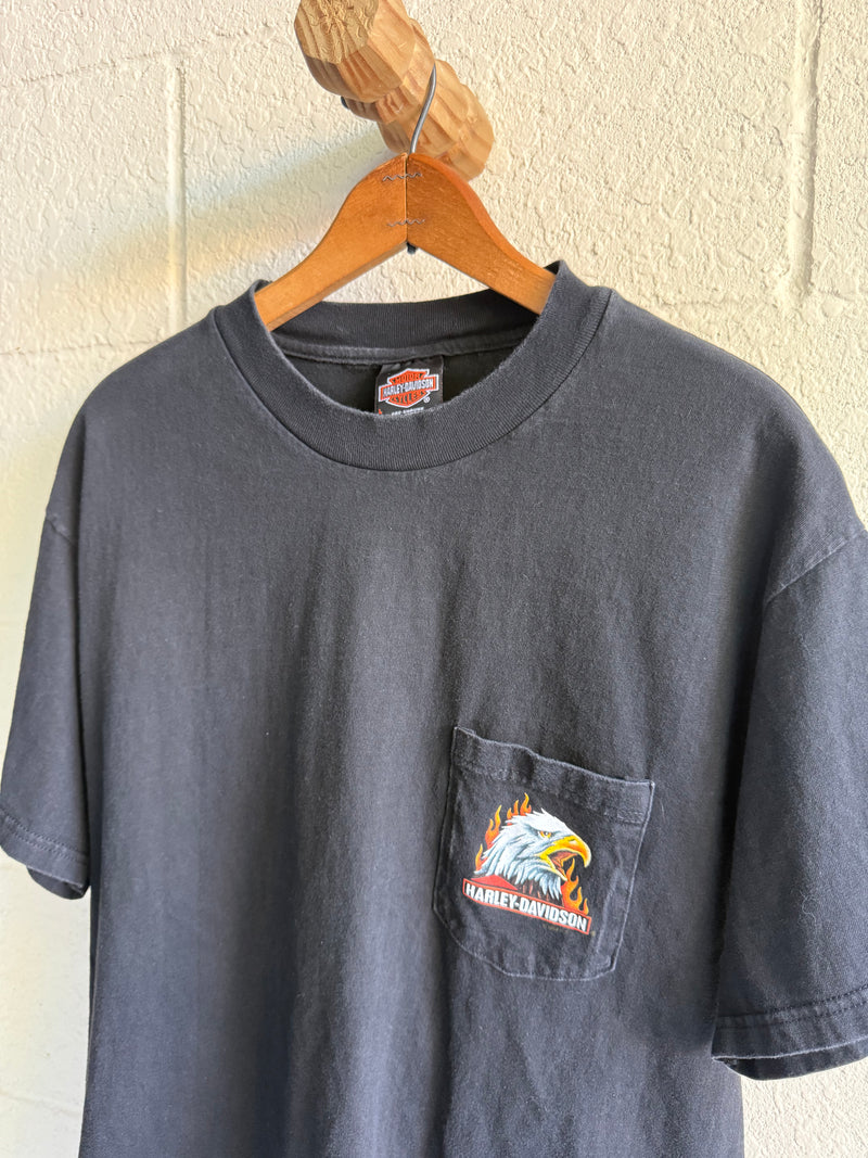 '90s Flame Eagle Pocket Tee