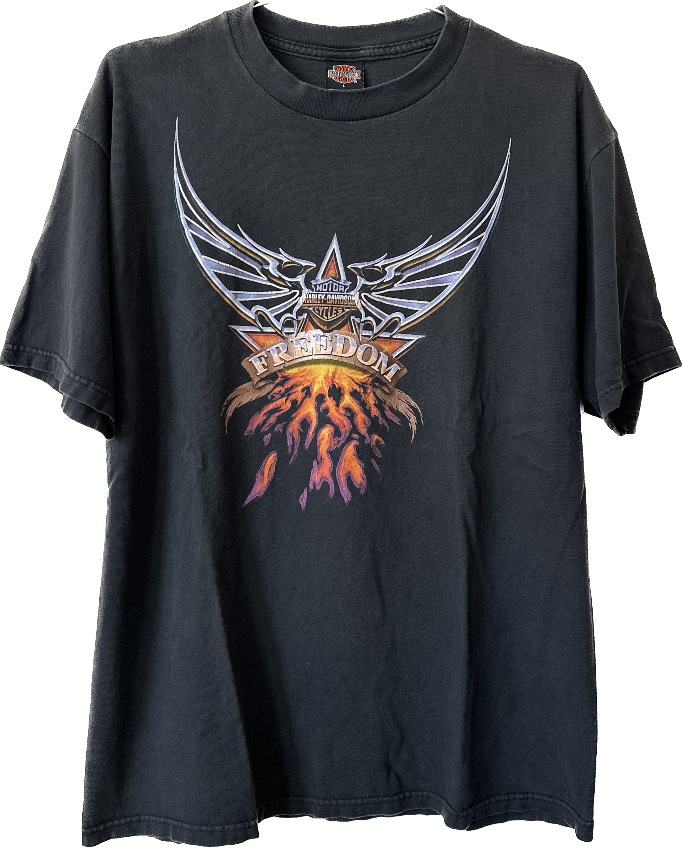 2000 Freedom Flame Harley Tee