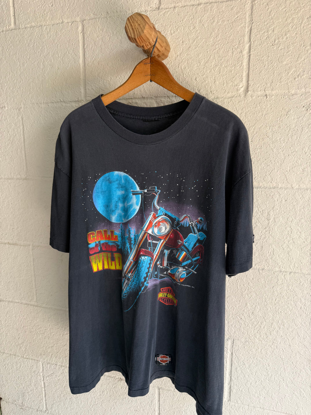 ‘90s Faded Call of the Wild Harley Tee