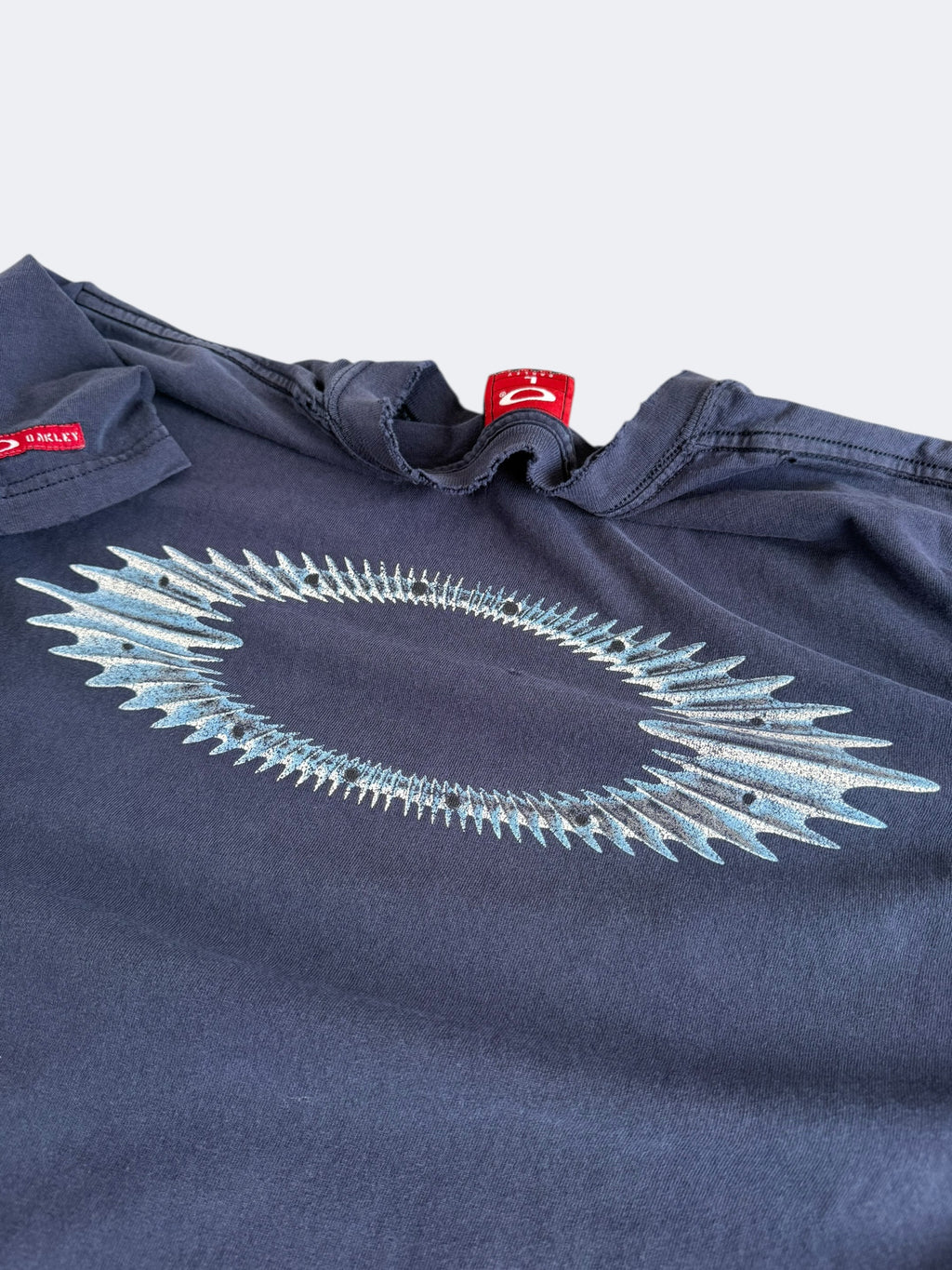 ‘00s/'90s Faded Blue Oakley Big Logo Tee