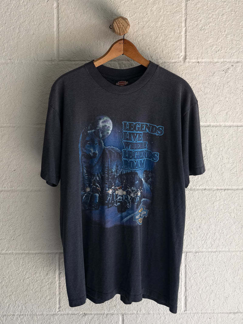 ‘90s Midnight Wolf Harley Tee