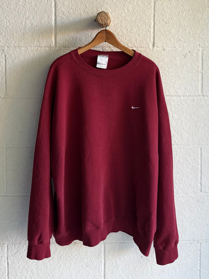 '00s Dark Red Nike Crewneck