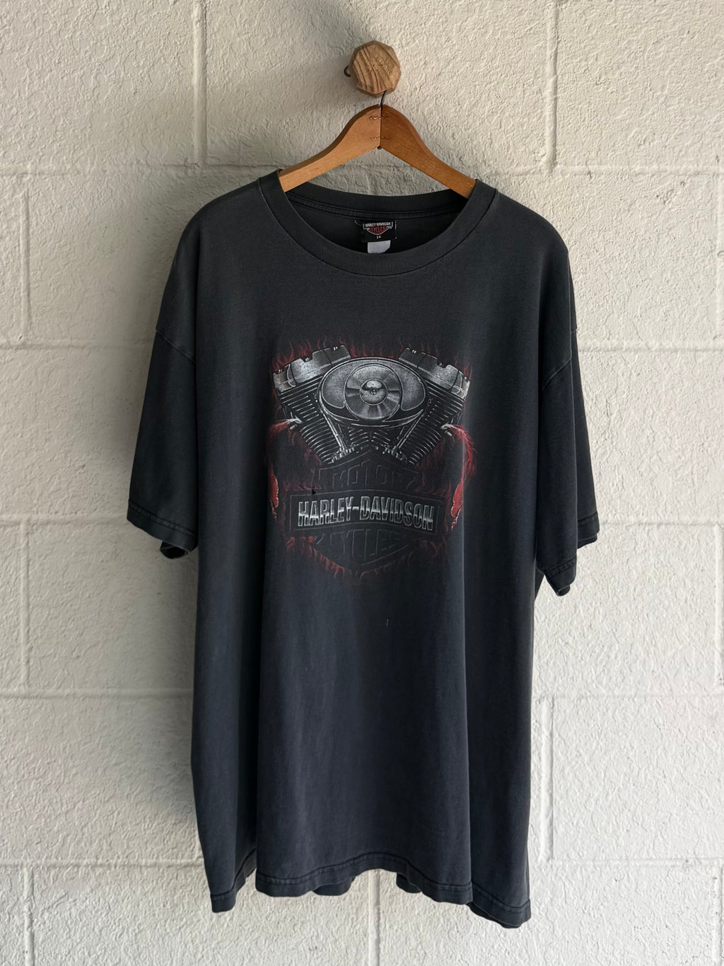 '90s Flame Engine Harley Tee