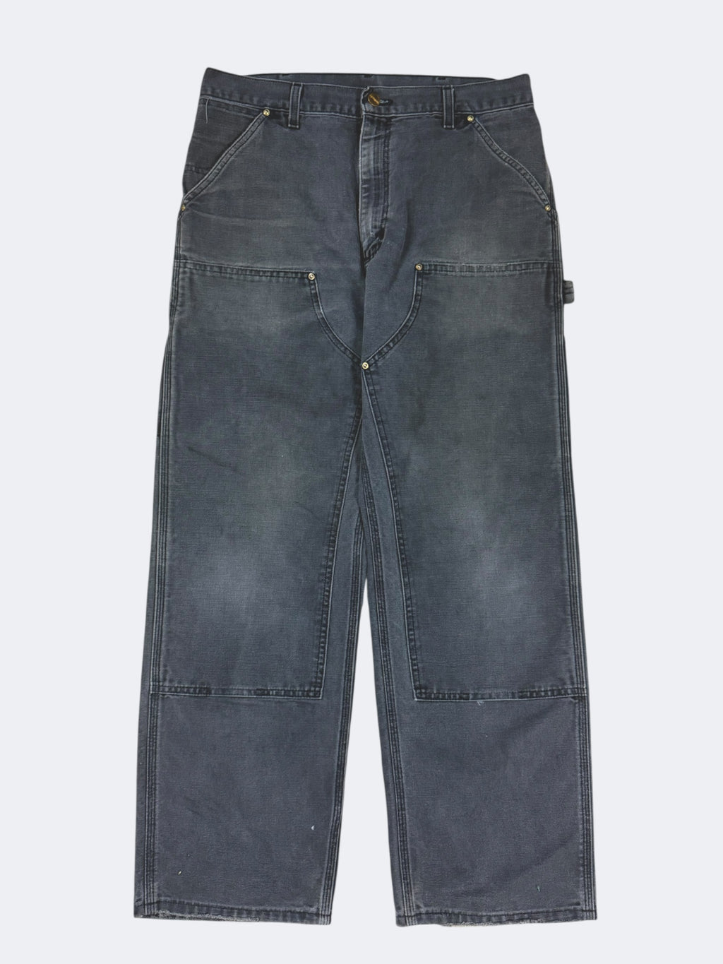 Faded Black Carhartt Double Knees (34 x 30)