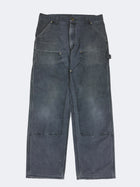 Faded Black Carhartt Double Knees (34 x 30)
