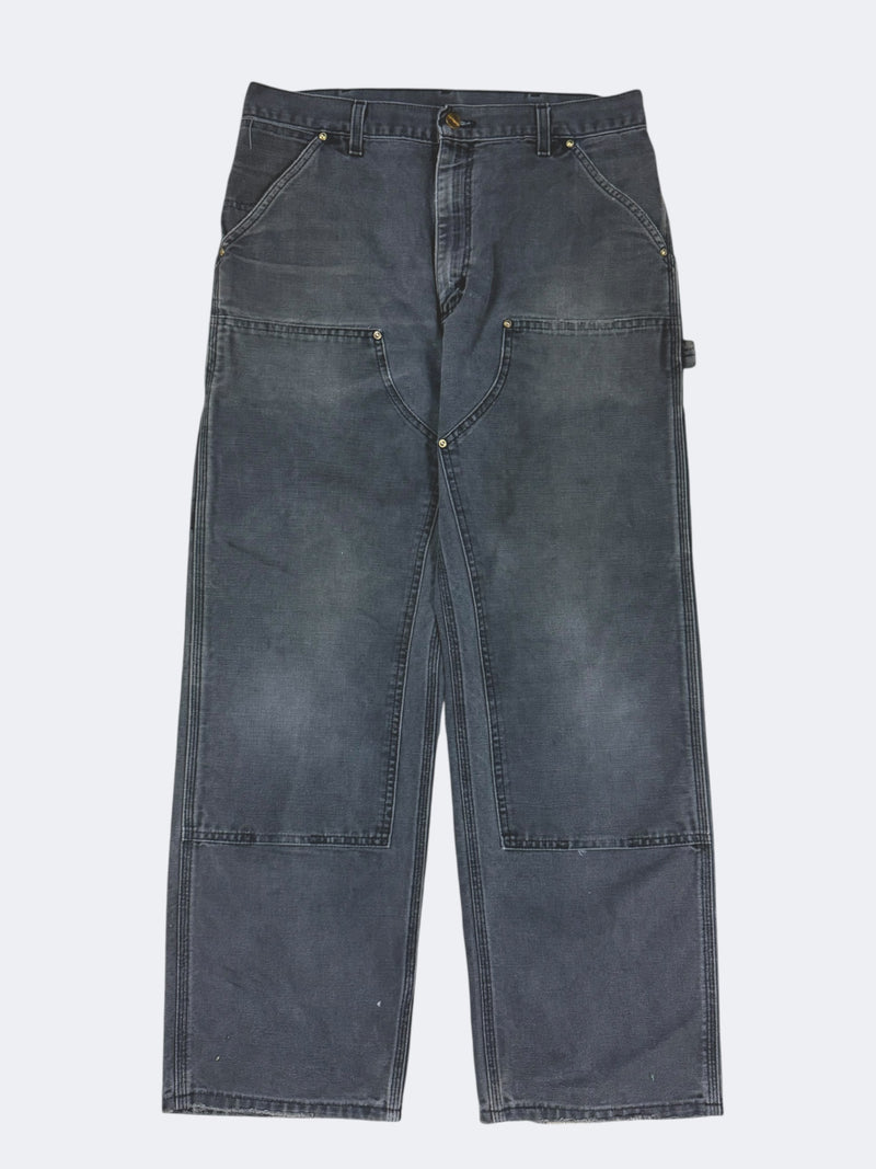 Faded Black Carhartt Double Knees (34 x 30)