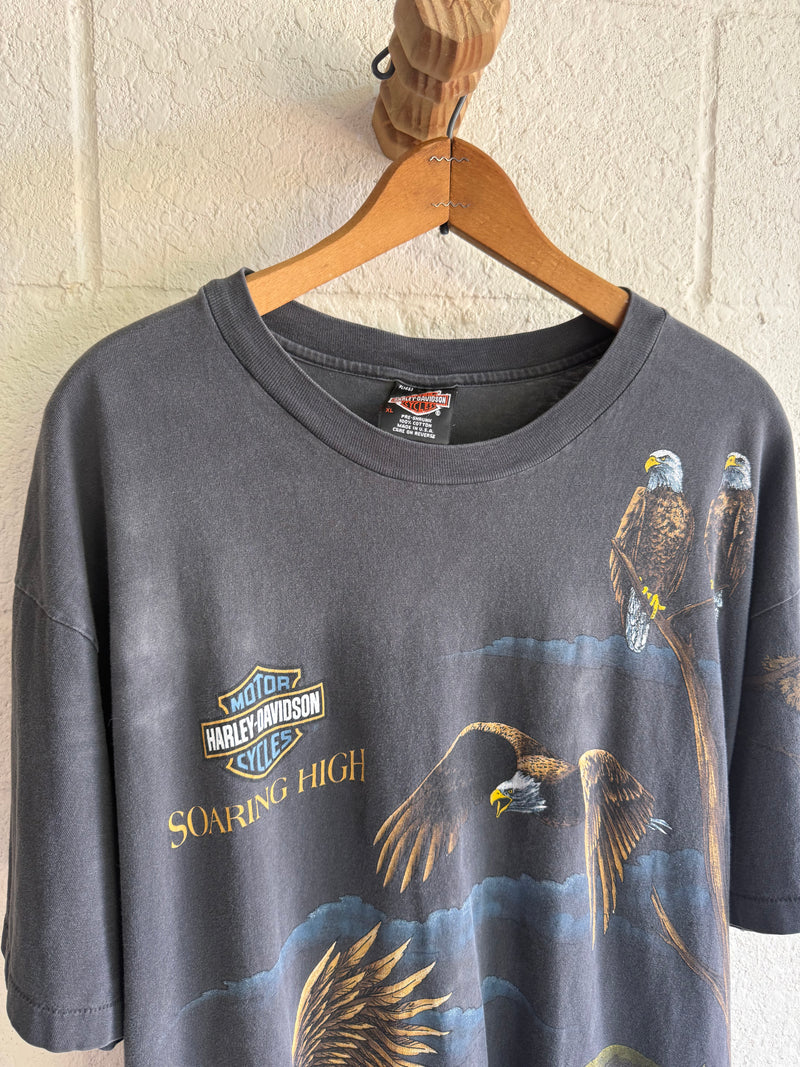 '90s Harley Davidson Eagle AOP Tee