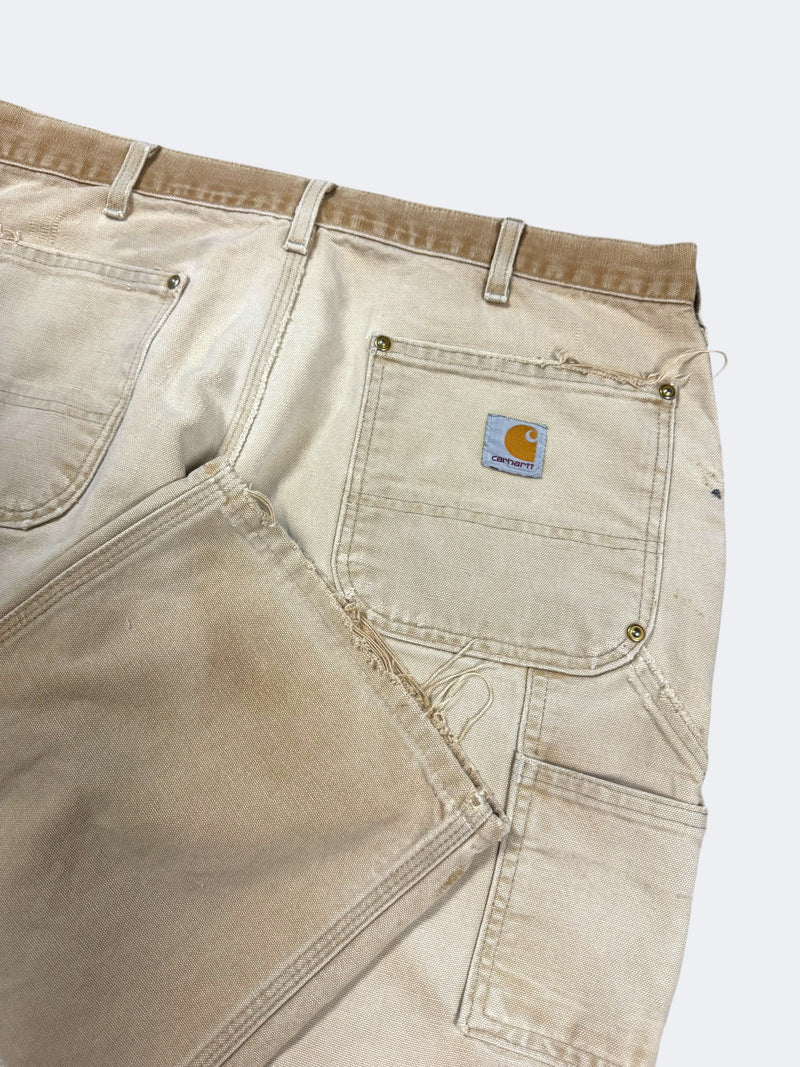 Thrashed Faded Tan Carhartt Double Knees (36 x 30)