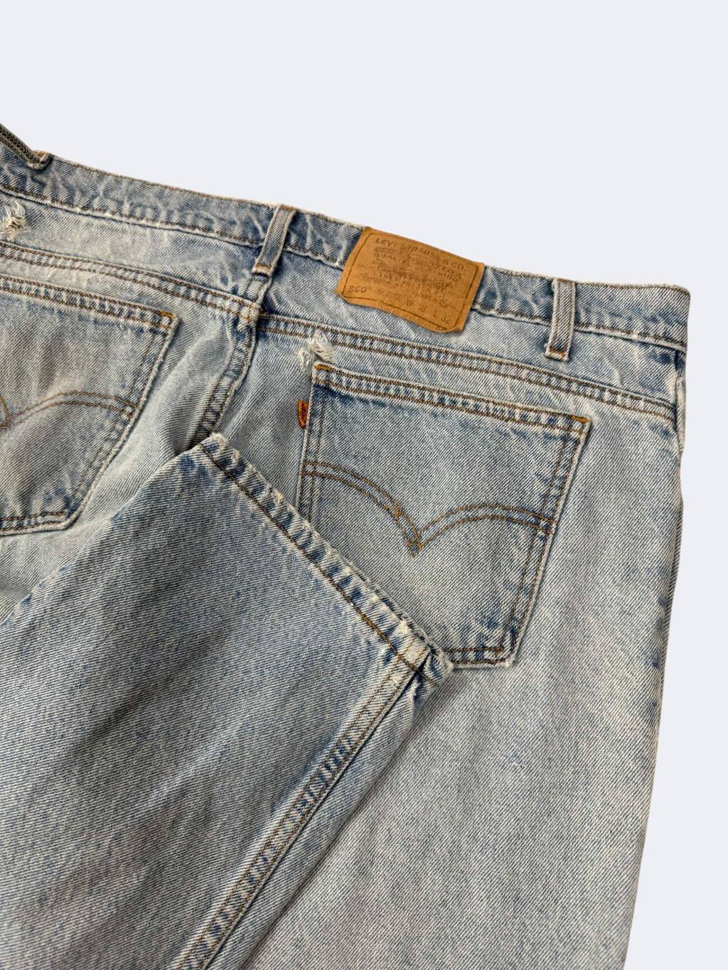 Faded Washed Orange Tab Denim Levi’s Pants (38 x 32)