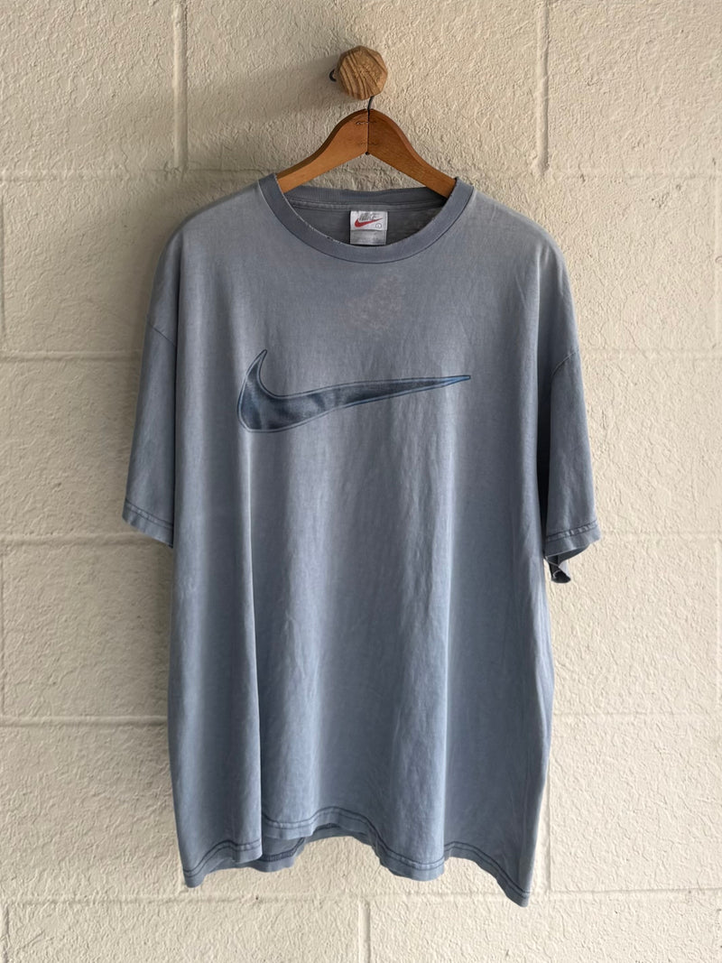 '90s Faded Blue Nike Logo Tee