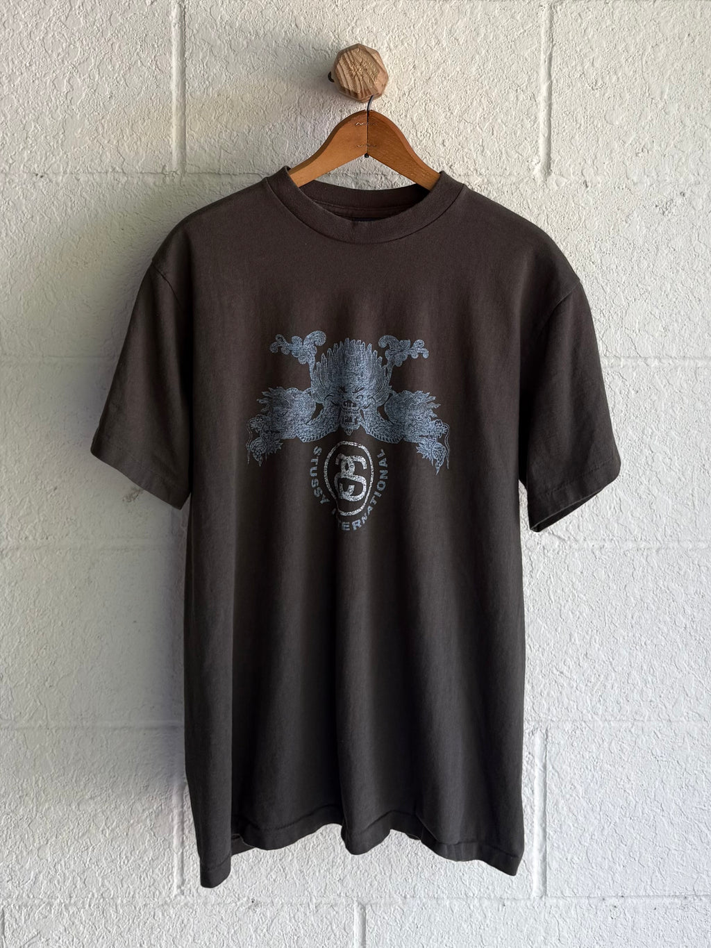 '90s Dark Brown Stussy Dragon Tee