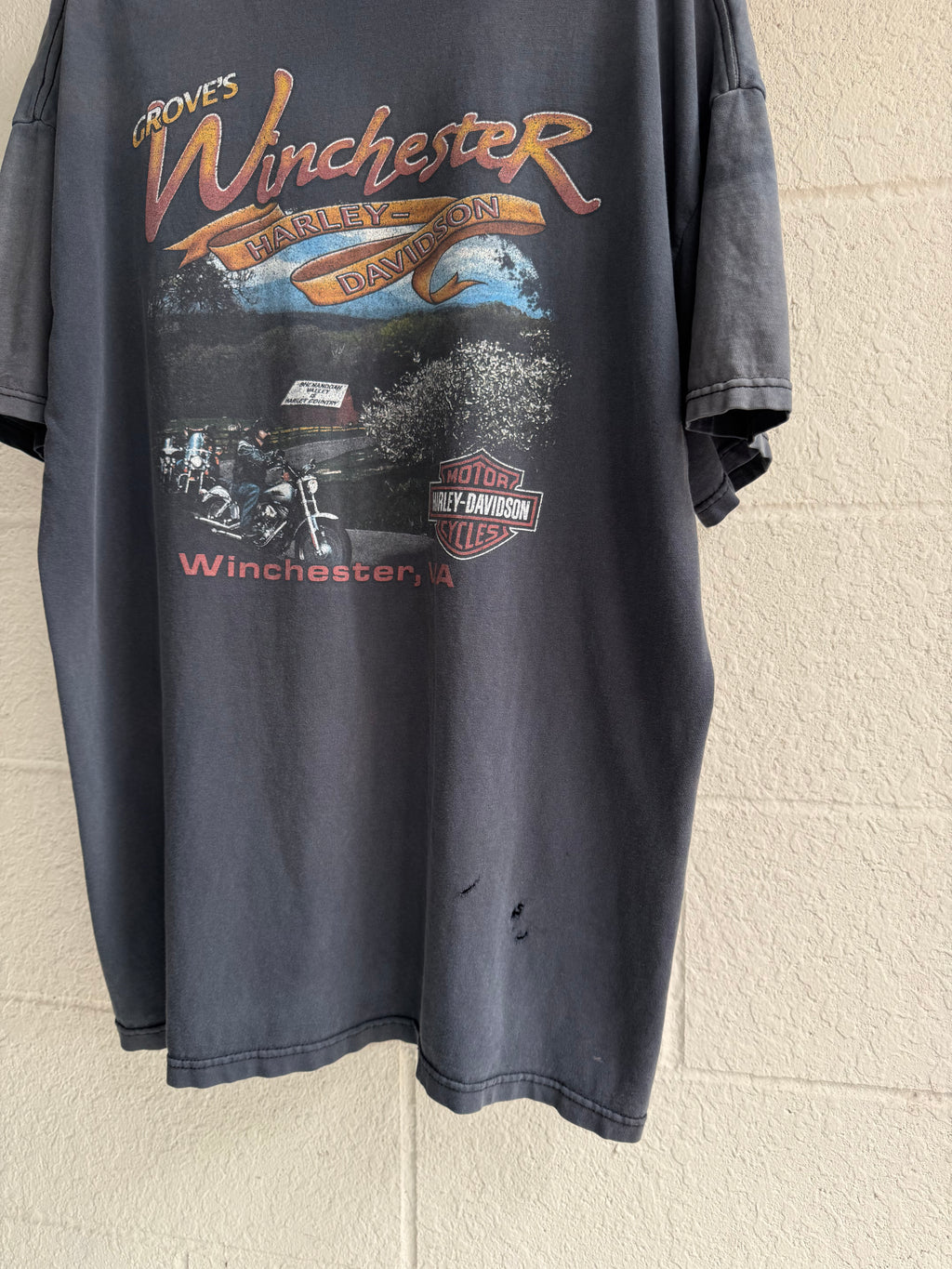 '90s Faded Harley Engine Tee