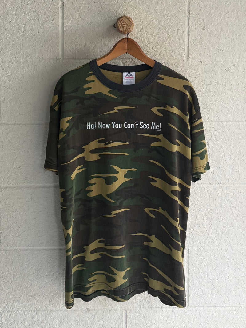 '00s Camo "Can't See Me" Tee