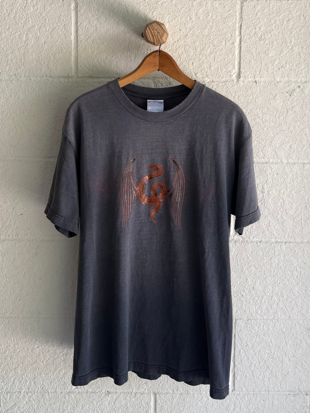 ‘90s Faded Black Dragon Tee