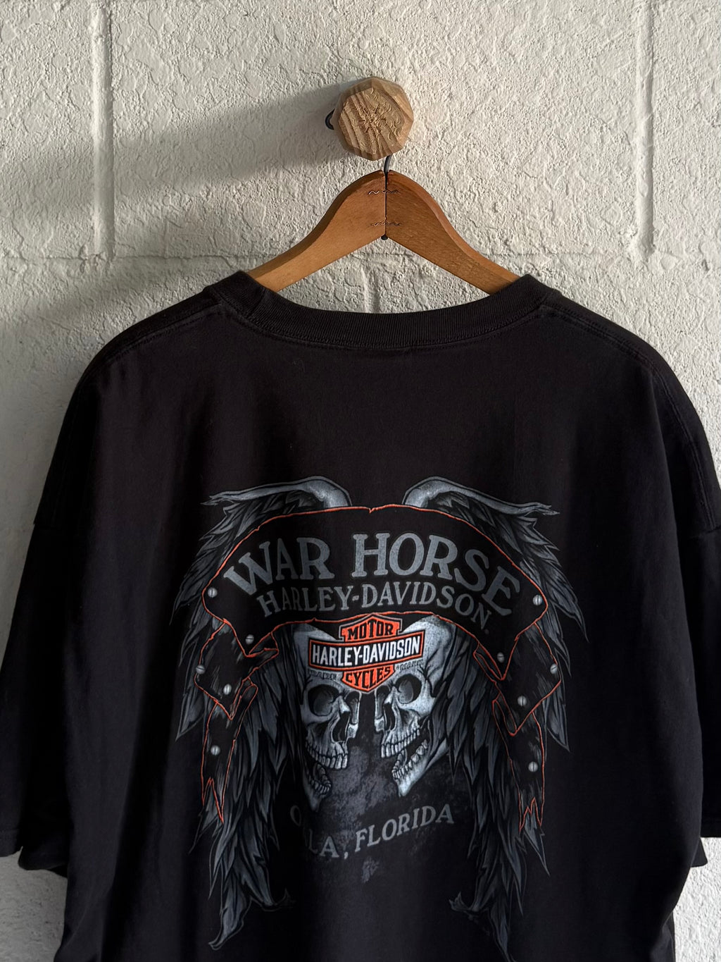 '00s Flame Skeleton Harley Tee