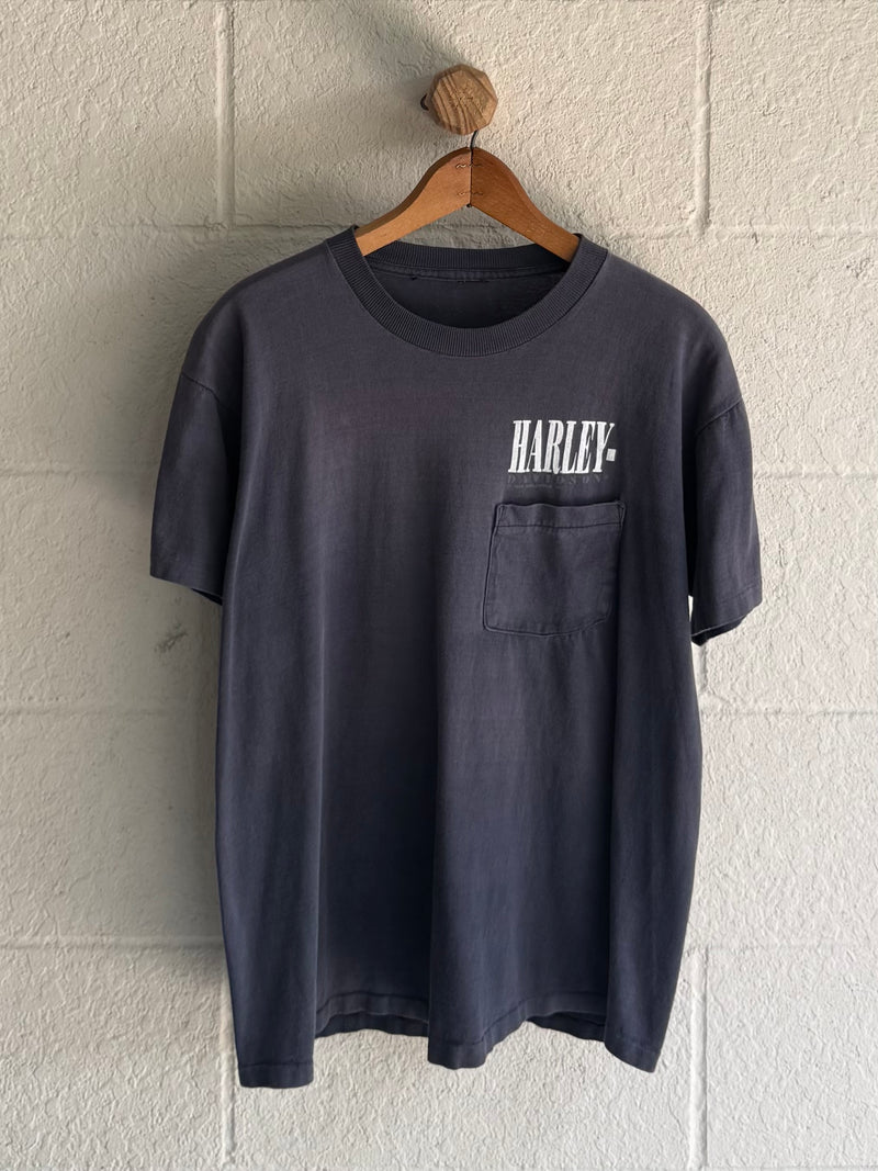‘90s Faded Harley Pocket Tee