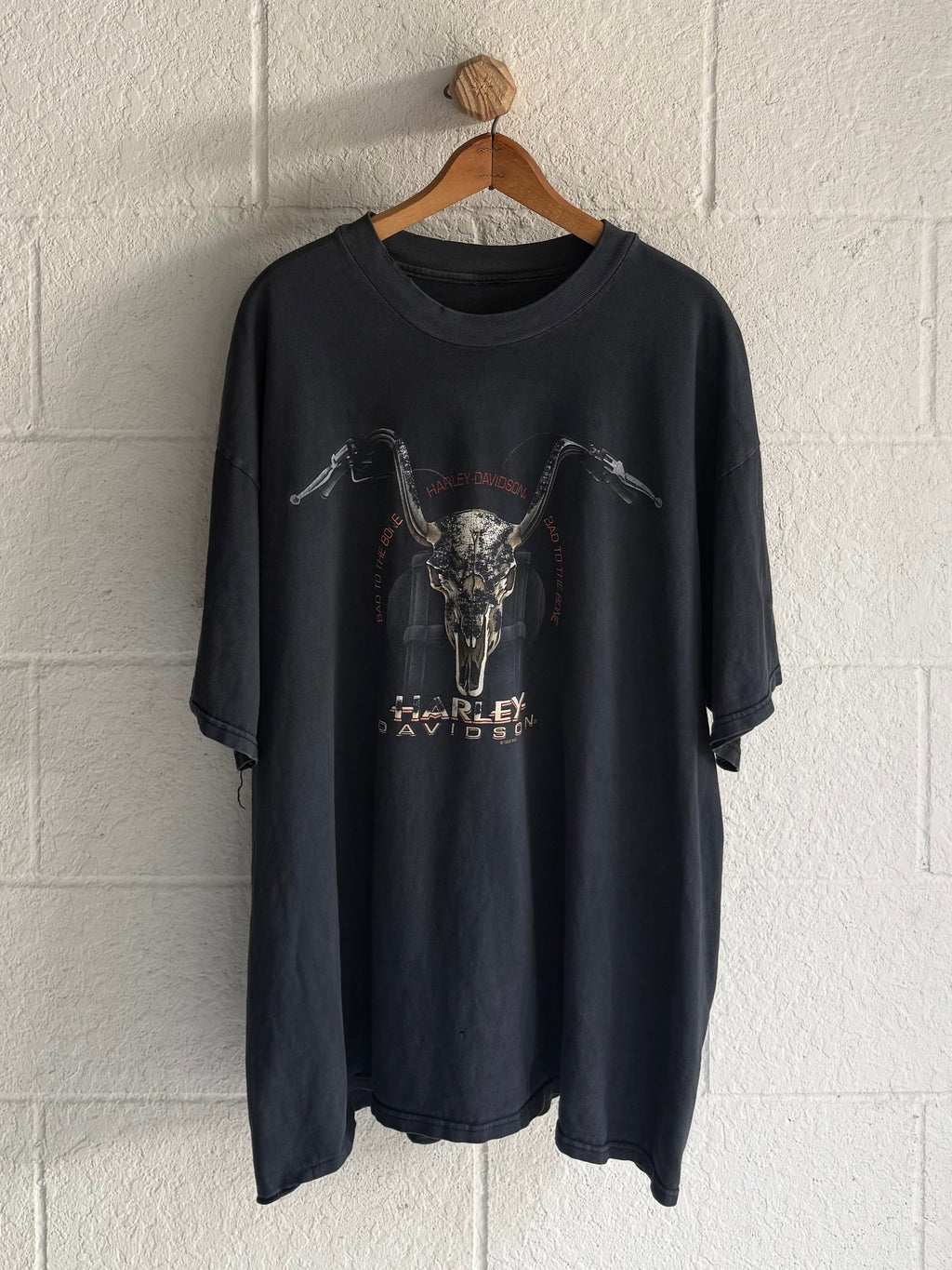 '90s Harley Long Horn Skull Tee
