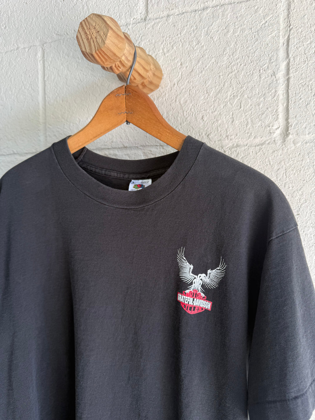 '90s Grateful-Davidson Skeleton Bird Tee