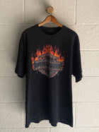 ‘00s Flame Harley Logo Tee