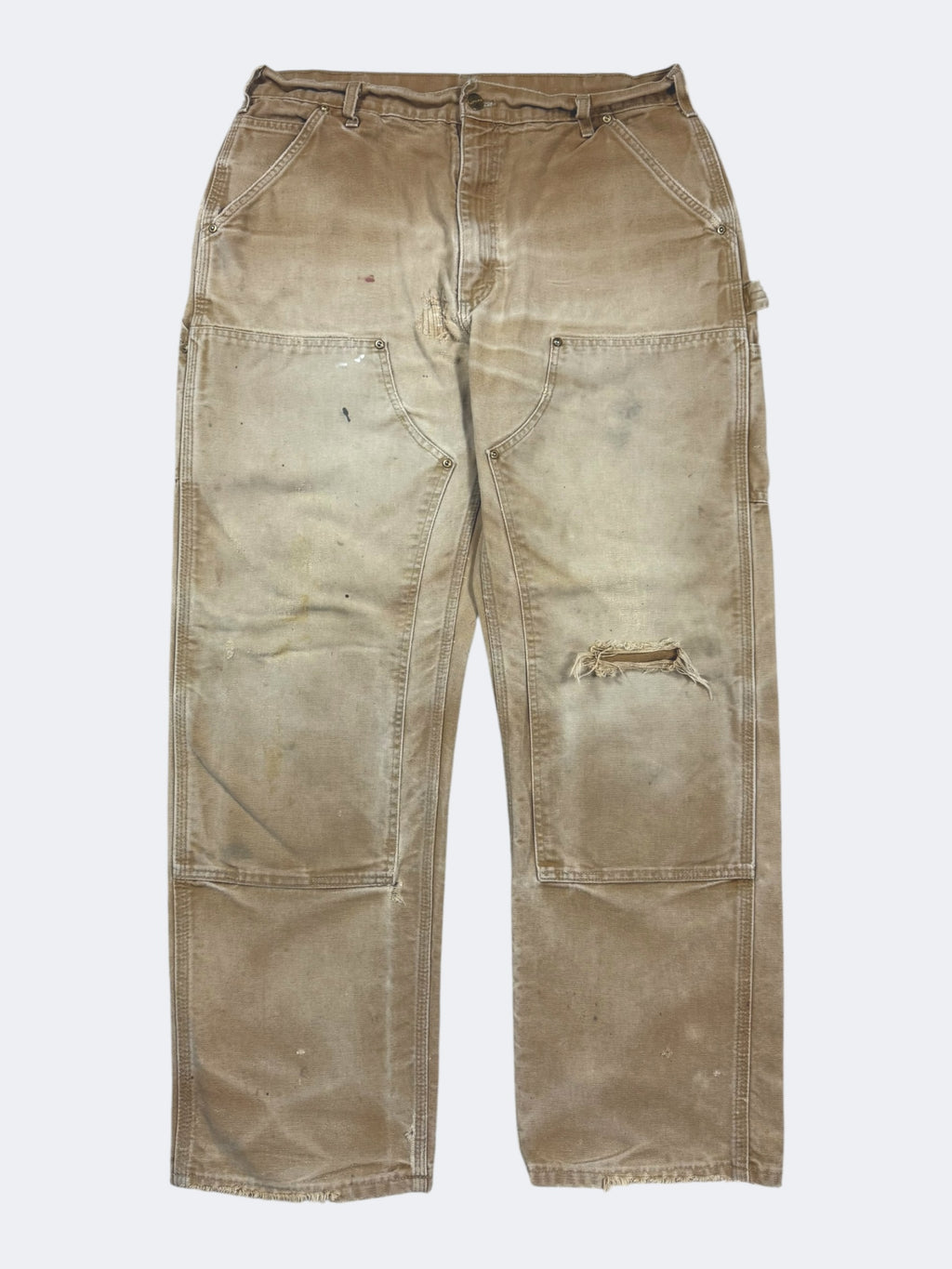 Faded Tan Carhartt Double Knees (36 x 32)