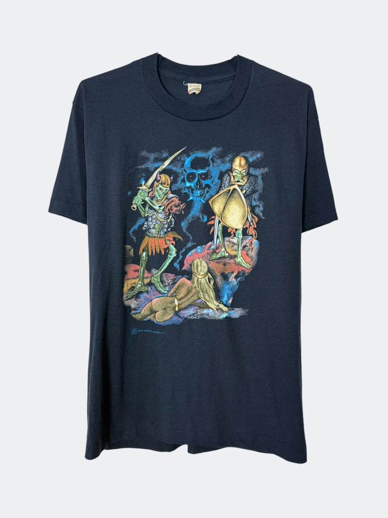 '80s Body Graphics Skulls & Aliens Tee