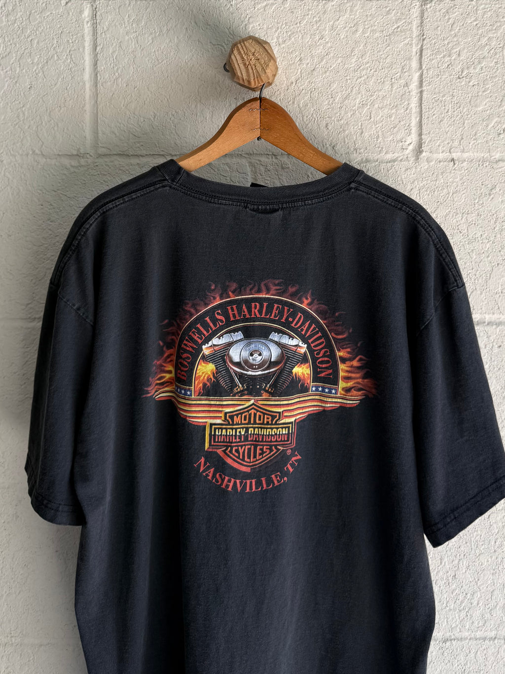 '90s Flame Tiger Harley Tee
