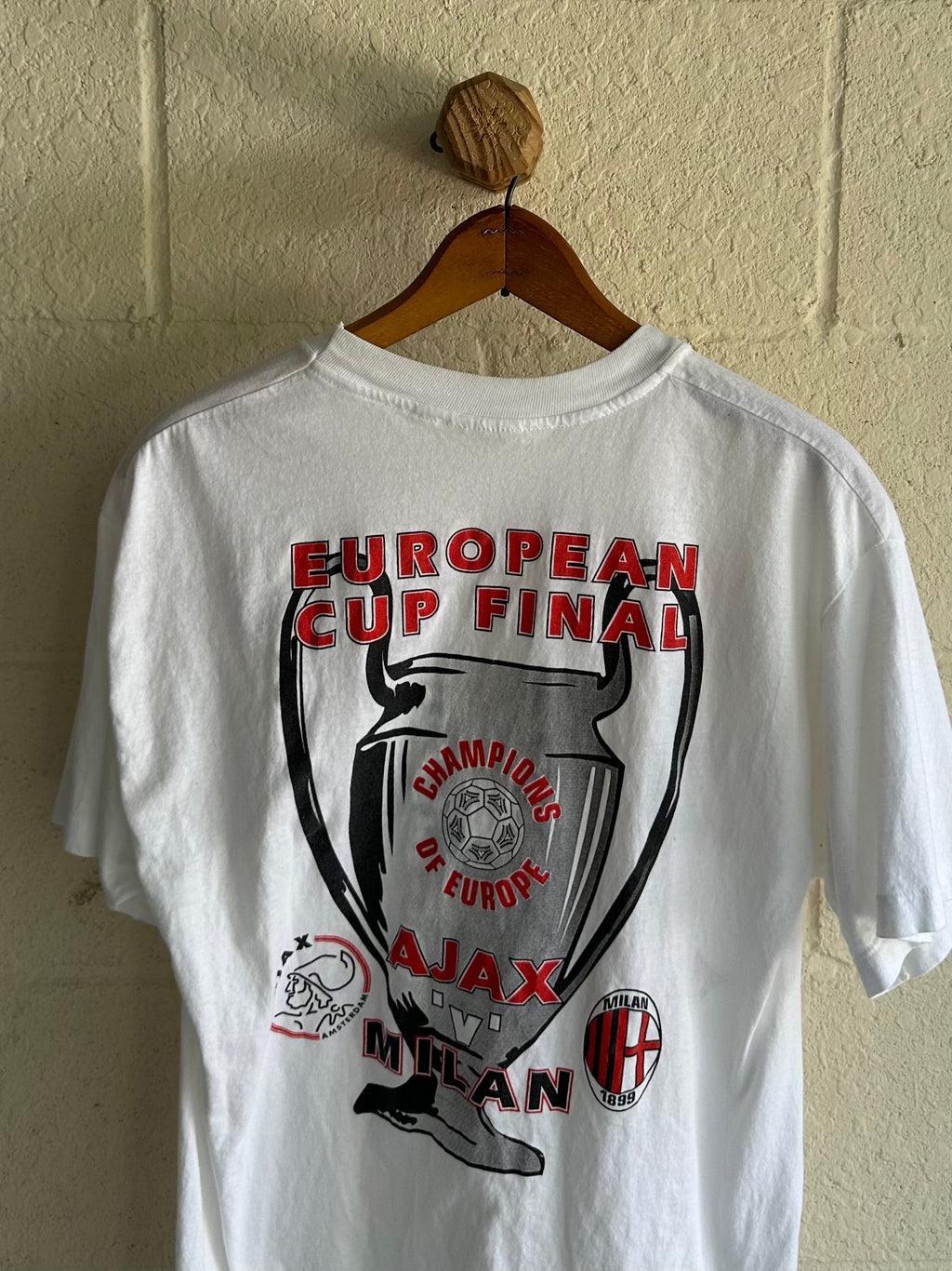 1995 Ajax vs Milan European Cup Soccer Tee