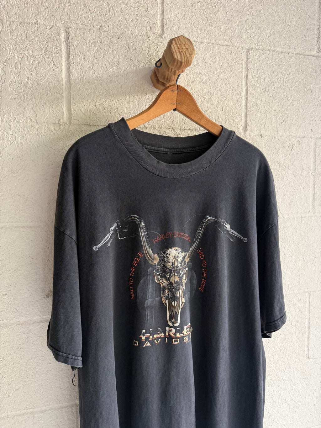 '90s Harley Long Horn Skull Tee
