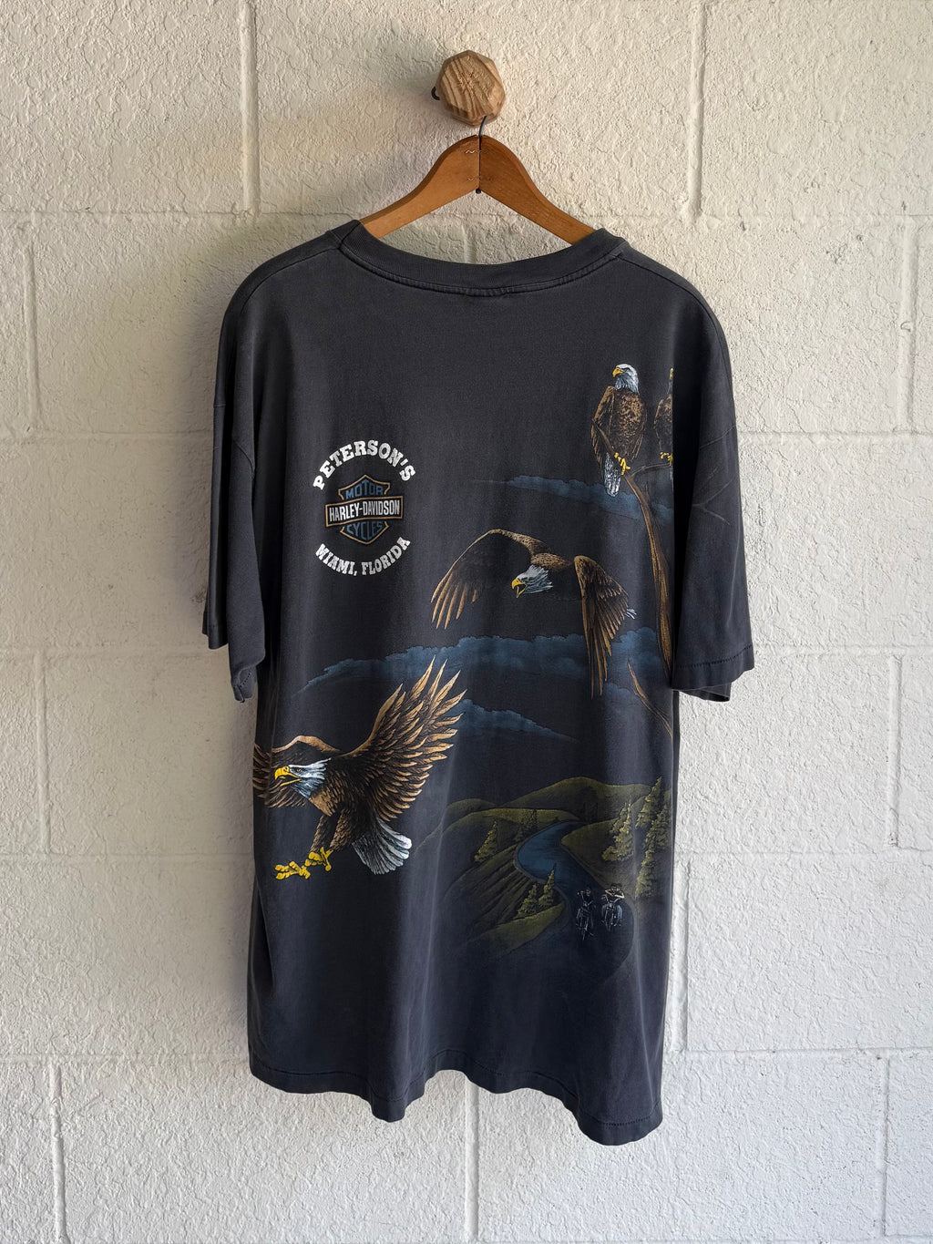 '90s Harley Davidson Eagle AOP Tee