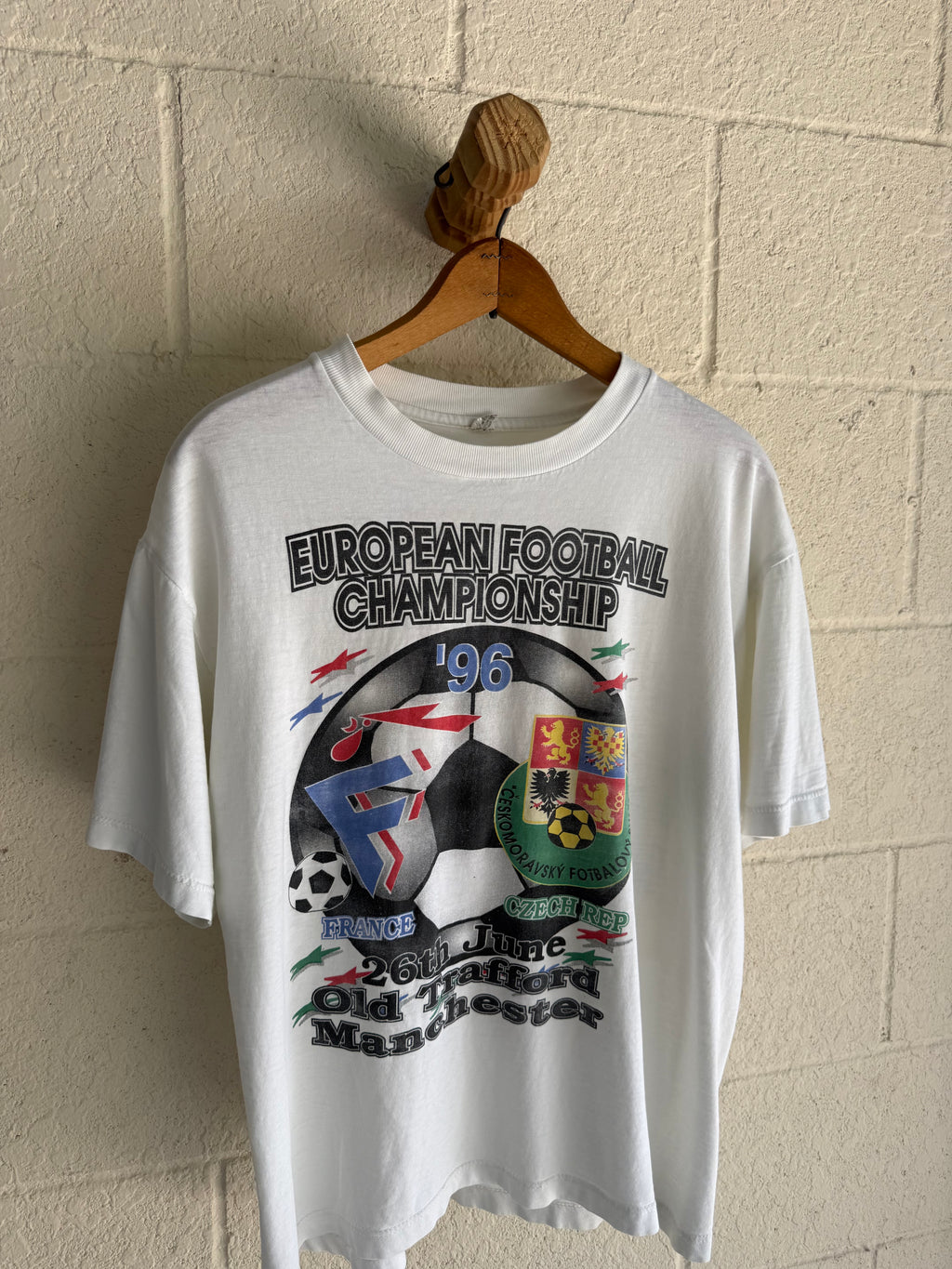 1996 France vs Czech European Football Championship Tee