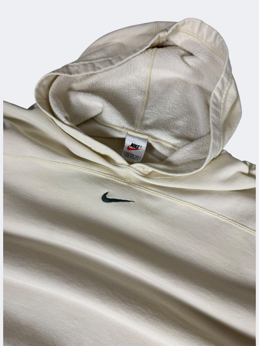 '90s Green Center Check Hoodie