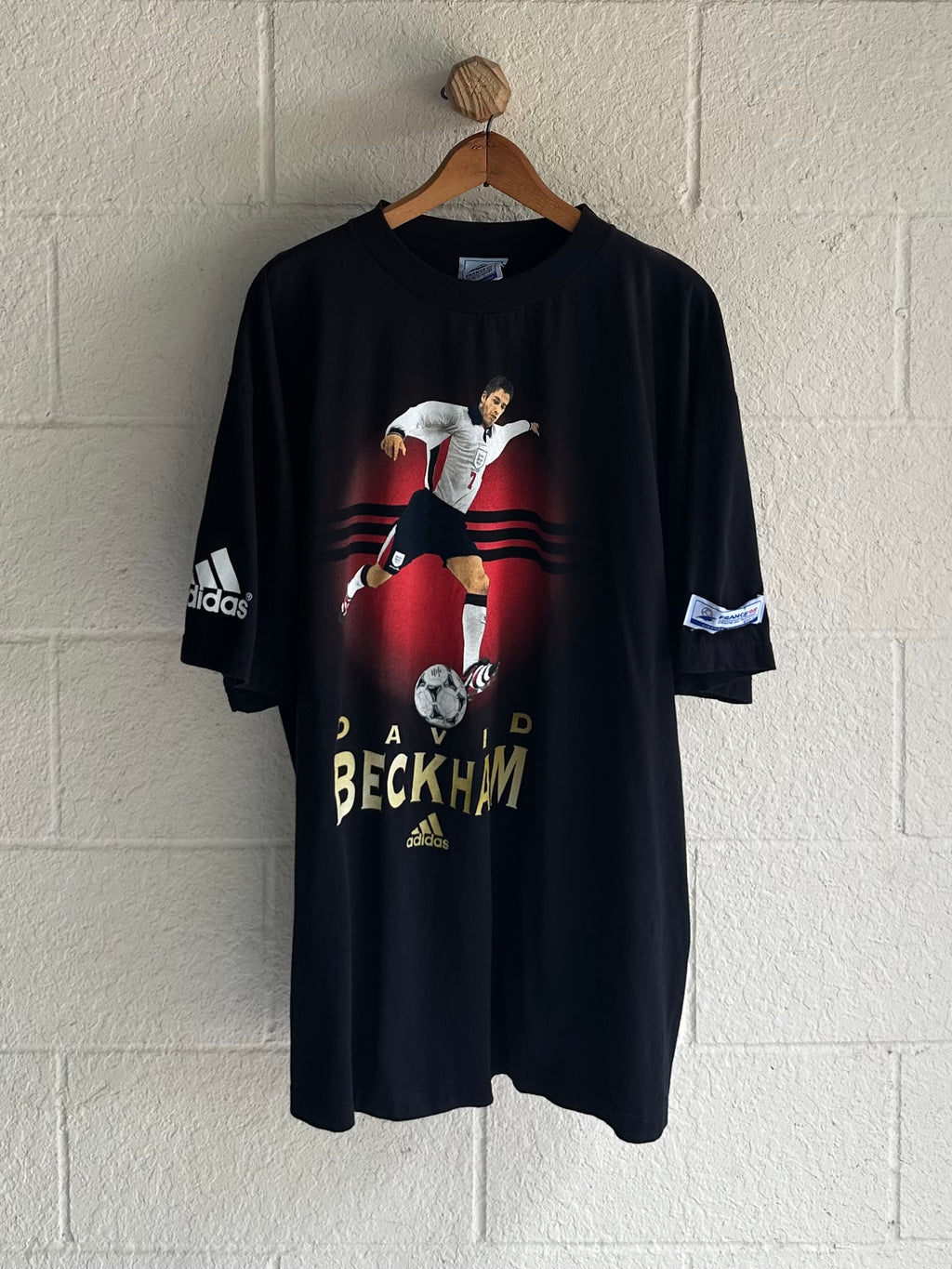 1998 World Cup France Adidas David Beckham Tee