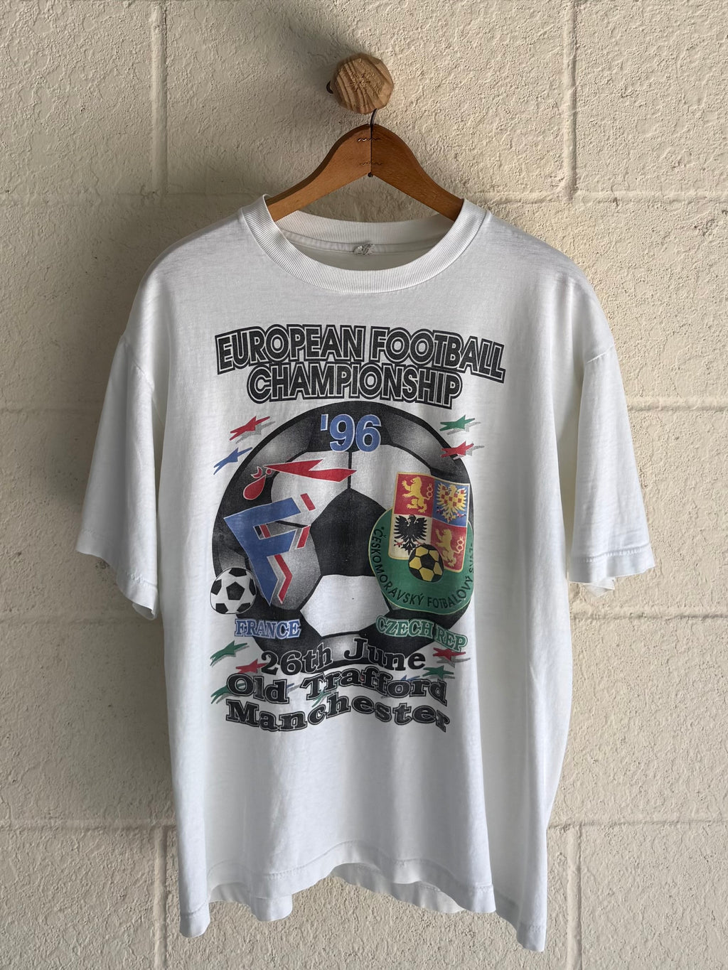 1996 France vs Czech European Football Championship Tee