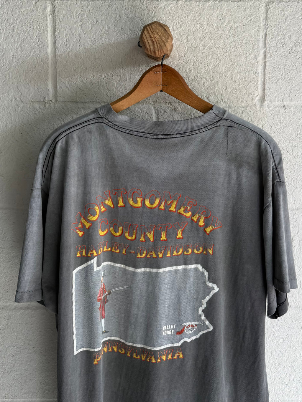 '90s Faded 3D Emblem Eagle Harley Tee