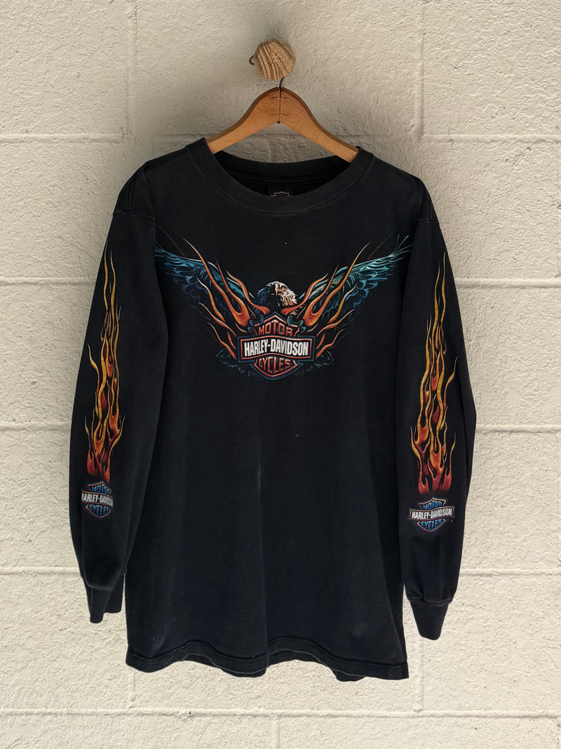 ‘00s Harley Flame Eagle Long Sleeve